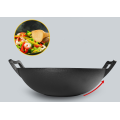 cast iron wok inductions meat wok